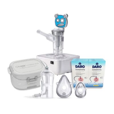 startpakket vernevelaars_Kindervernevelaar met zoutoplossing, schoonmaakbox en rhino clear neusdouche